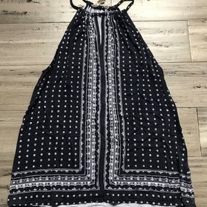 Navy and White Tank Top